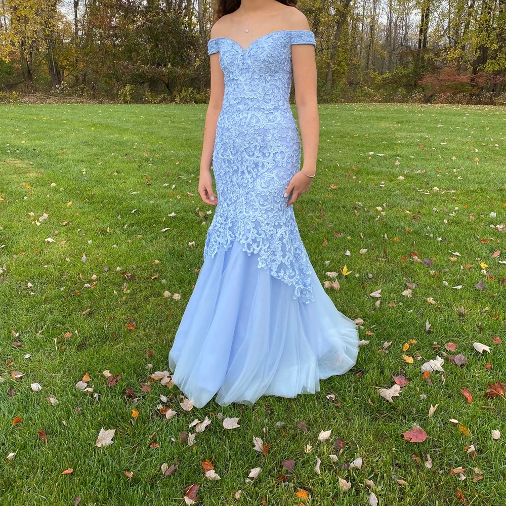Prom/Wedding long light blue dress